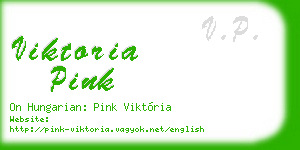 viktoria pink business card